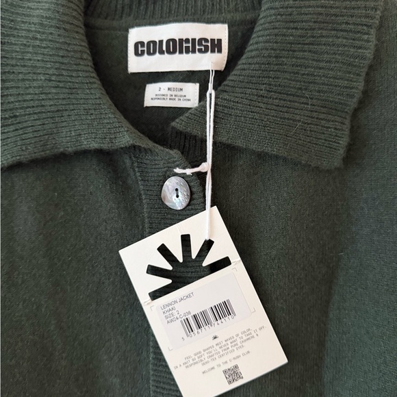 NWT Crush 100% Cashmere Dark Green Women's Knit Jogger Set size m $668 - Picture 4 of 9